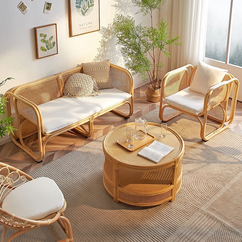 Outdoor Furniture Japanese Style - مجموعة أريكة من الروطان الياباني، كرسي