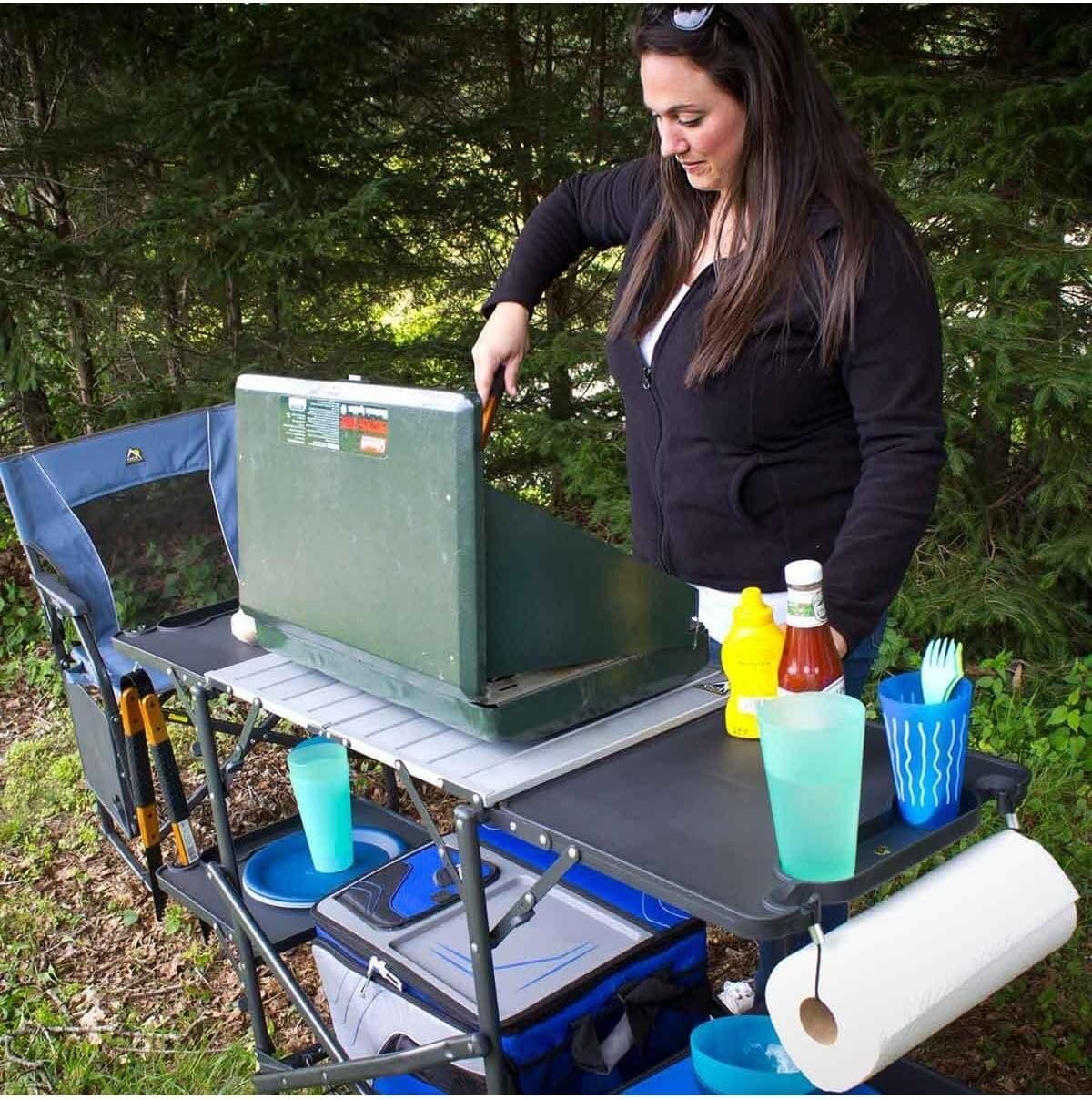 طاولة مطبخ محمولة قابلة للطي م - مراجعة Folding Picnic Table وسعره