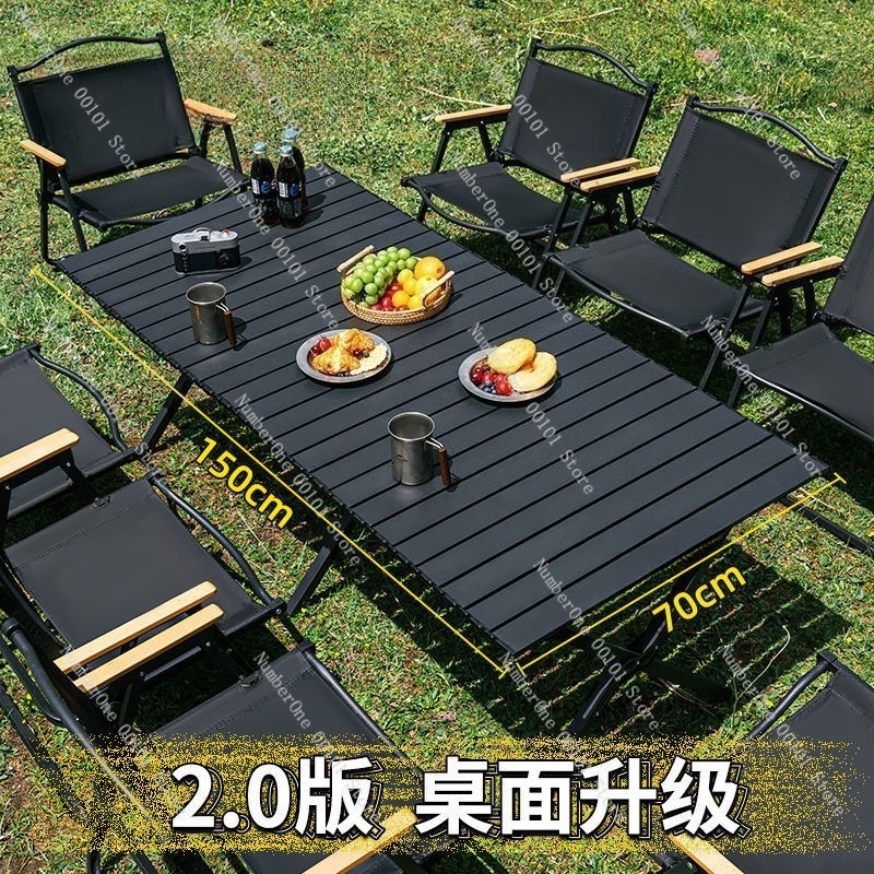 طاولة وكراسي تخييم قابلة للطي  - مراجعة Folding Picnic Table وسعره