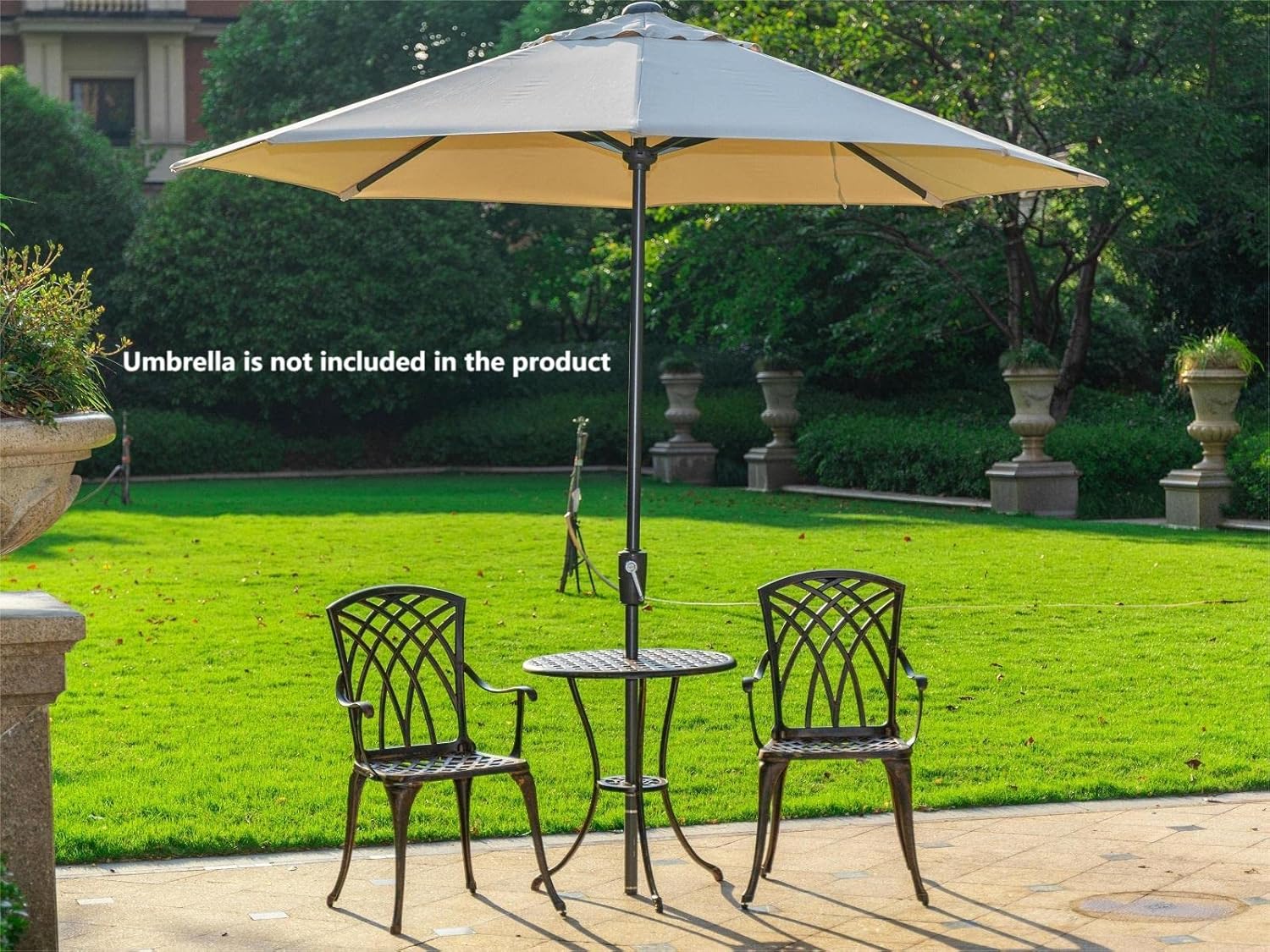 طقم بيسترو خارجي من 3 قطع مصنو - مراجعة Outdoor Furniture Umbrella وسعره
