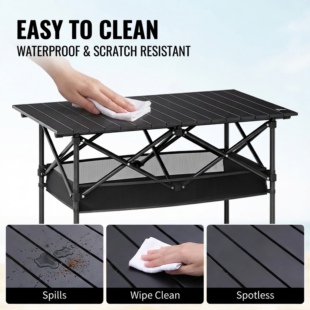 طاولة محمولة قابلة للطي للاستخ - مراجعة Folding Picnic Table وسعره