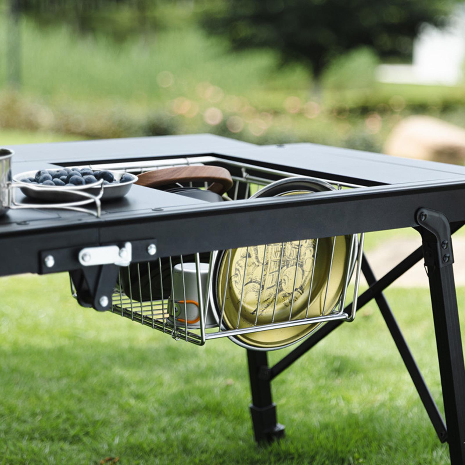 طاولة تخييم سلة معدنية قابلة ل - مراجعة Folding Picnic Table وسعره